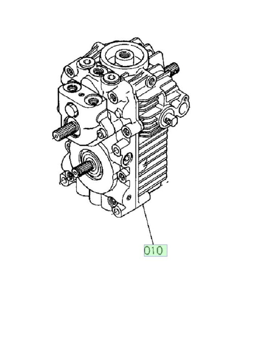 New OEM Kubota Hydrostatic Transmission (HST) Assy Fits GF1800 Tractor