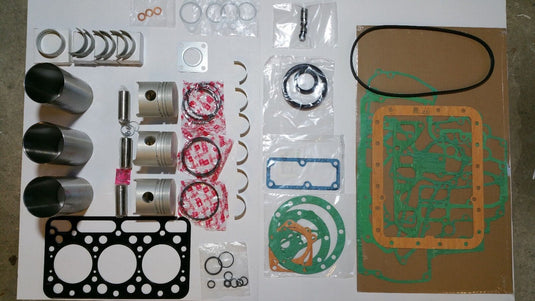 Engine Overhaul Kit STD With Liners for Kubota D1402 Fits New Holland L454 L455