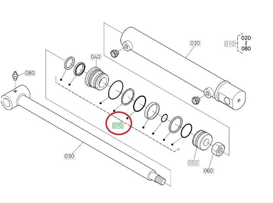 Seal Kit For Kubota LA1955E Loader Lift Cylinder