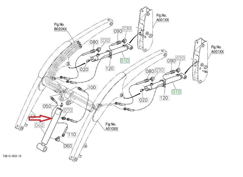 Load image into Gallery viewer, Seal Kit For Kubota with LA340 Loader Bucket Cylinder
