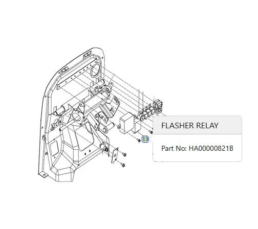 GENUINE Flasher Relay Unit for TYM Branson 6225Ch