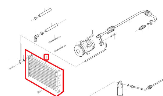 GENUINE AC Condenser Assy Kioti Part Number T4710-50041