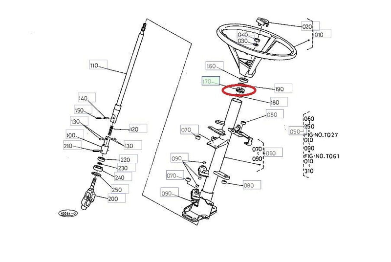 Load image into Gallery viewer, Kubota 32430-16970 Steering Shaft Upper Bushing
