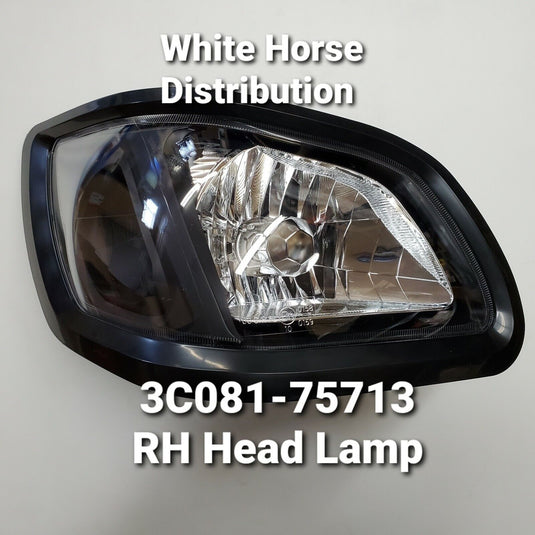 RH Head Light Fits Kubota M7040 Series Tractors With Part # 3C081-75713