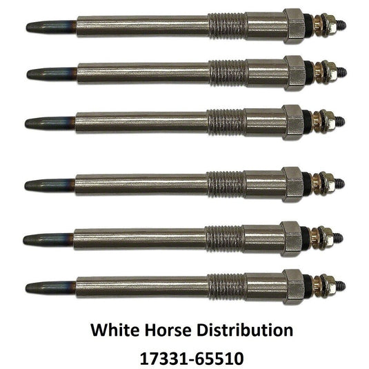 New Glow plug Set of 6 Fits Kubota S2602-DI Engine