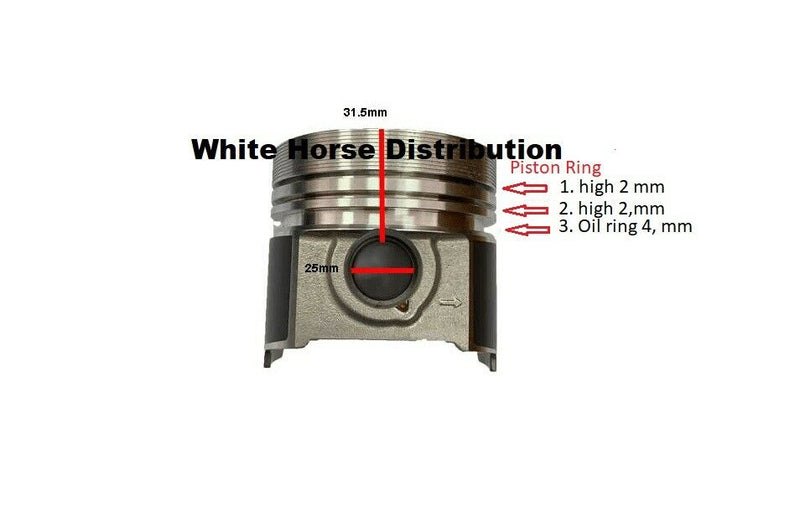 Load image into Gallery viewer, Piston &amp; Rings STD Fits Kubota KX033-4 with V2203 Di Engine
