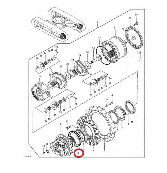 FYB00000549 FLOATING SEAL ,Compatible With JOHN DEERE Excavators (See Desc.)