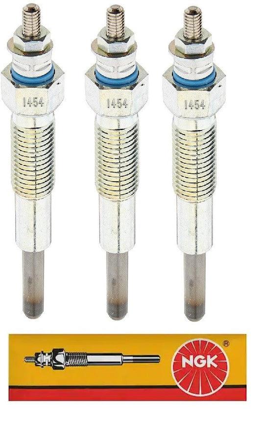 Fits Ford LGT14D 14HP HYDROSTATIC DIESEL LGT TRACTOR ENGINE GLOW PLUG Set of 3