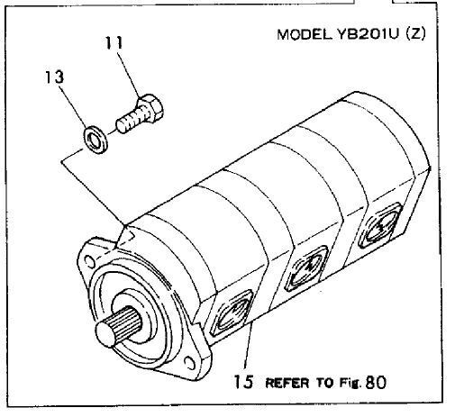 Takeuchi TB36 Excavator Triple Hydraulic Pump 19020-06800