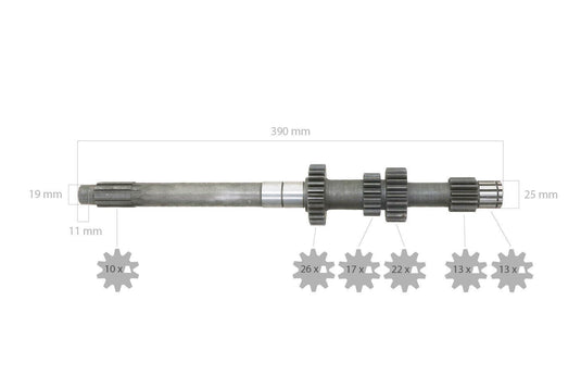 New Kubota Tractor Transmission Input Shaft Fits L2000