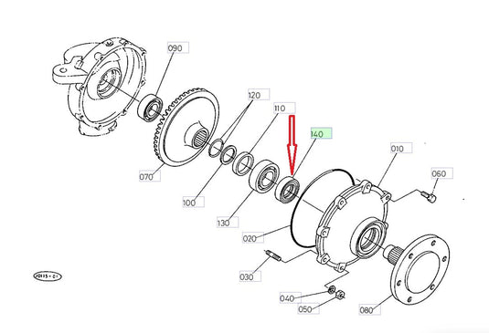 New Front Axle Seal Fits Kubota L2850DT Series Tractor