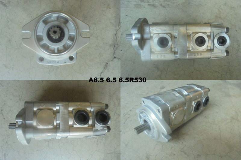 Load image into Gallery viewer, NEW Genuine Shimadzu TRIPLE HYDRAULIC GEAR PUMP A6.5 6.5 6.5R530
