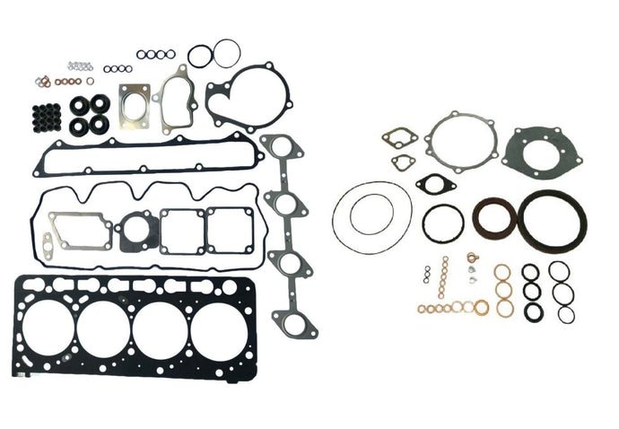 Overhaul Gasket Set/Kit With Crank & Valve Seals Fits Kubota V3800