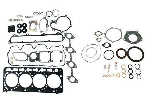 Overhaul Gasket Set/Kit With Crank & Valve Seals Fits Kubota V3800