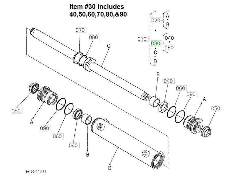 Load image into Gallery viewer, New Steering Cylinder Seal Kit Fits Kubota 4X4 M9000
