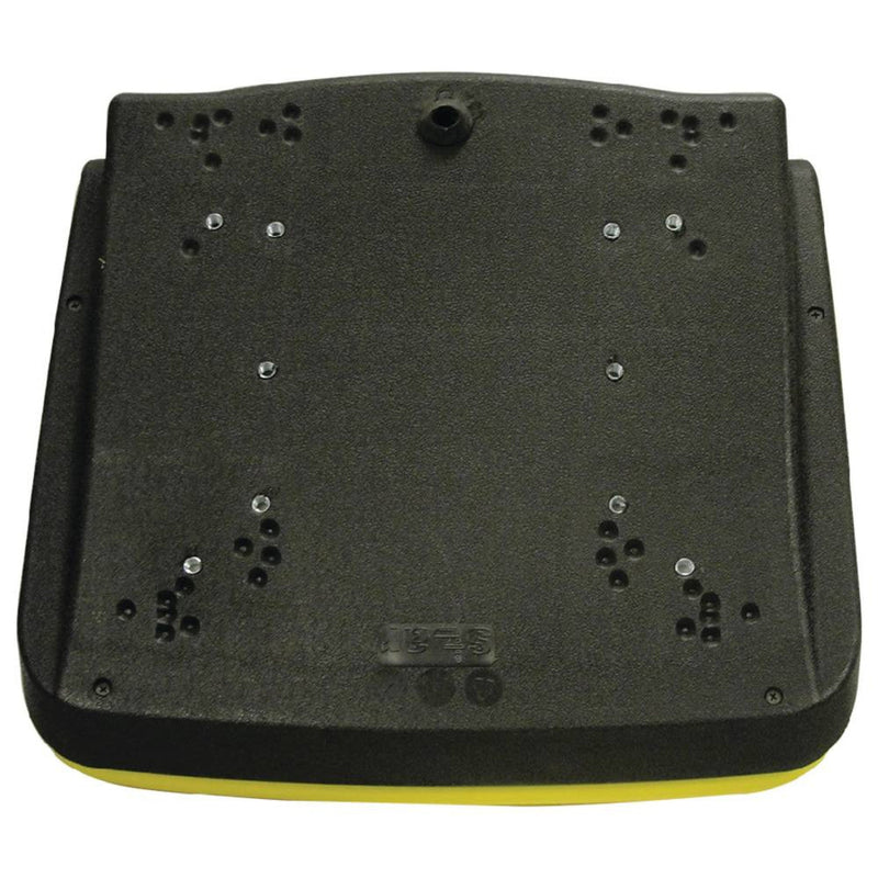 Load image into Gallery viewer, Tractor Yellow 18" High Back Bucket Style; Plastic Pan Seat with DrainSeat
