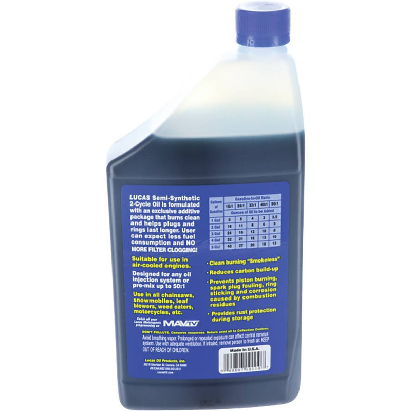 Load image into Gallery viewer, 051-533 2-cycle Oil Fits Semi-synthetic 6 Btls/1 Qt Lucas 10110 image 3
