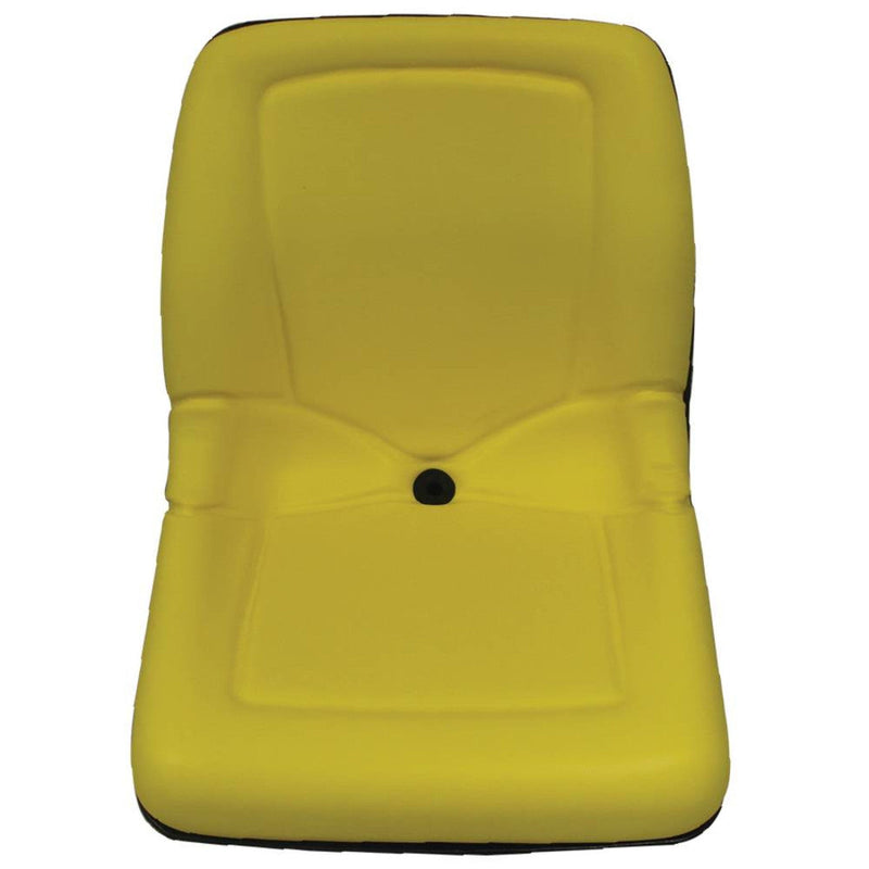 Load image into Gallery viewer, Tractor Yellow 18" High Back Bucket Style; Plastic Pan Seat with DrainSeat
