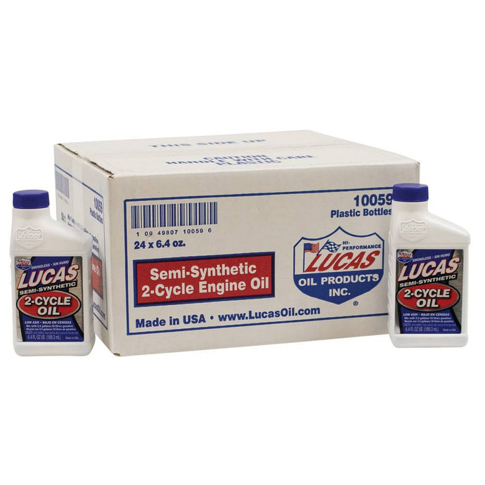 051-515 2-Cycle Oil Fits Semi-Synthetic 24 Btls/6.4 Oz Lucas image 1