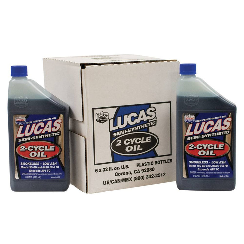 Load image into Gallery viewer, 051-533 2-cycle Oil Fits Semi-synthetic 6 Btls/1 Qt Lucas 10110 image 1
