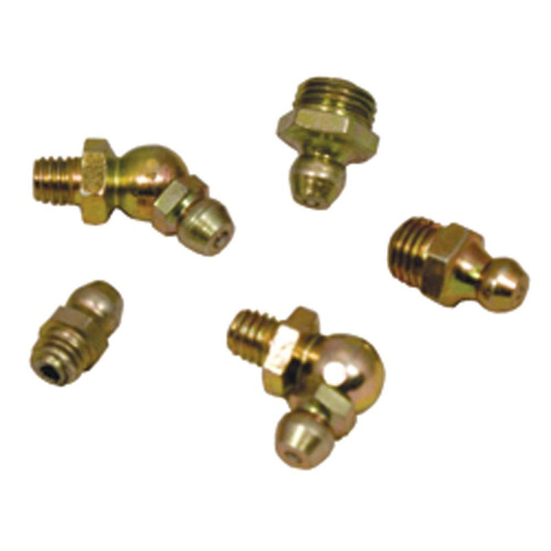 Load image into Gallery viewer, Metric Grease Fitting Kit 100 pieces Includes, 20 of M10 x 1 Straight 415-248
