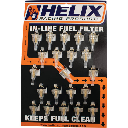 Fuel Filter For Helix Racing Products 118-9202 1/4" ID Fuel Line; HLX-118-9202
