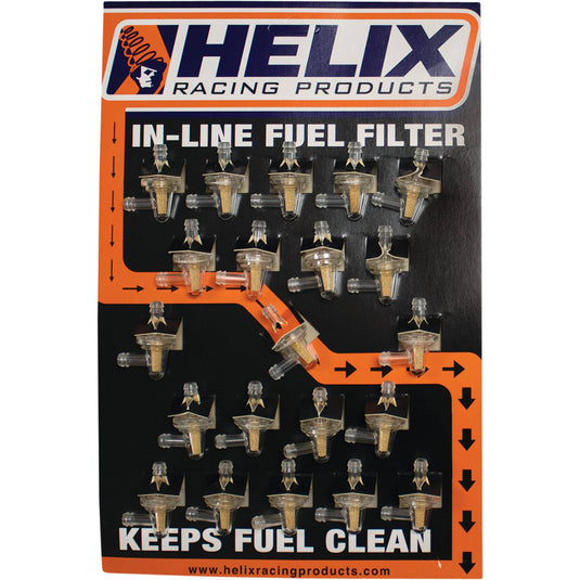 Fuel Filter For Helix Racing Products 118-9204 1/4" ID Fuel Line; HLX-118-9204