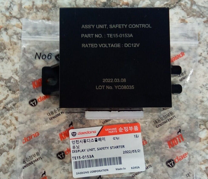 NEW Genuine Safety Unit Display Assy for Kioti DK35SE