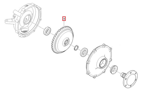 Genuine 42T Bevel Gear for Bobcat CT4010HF T5815-43661