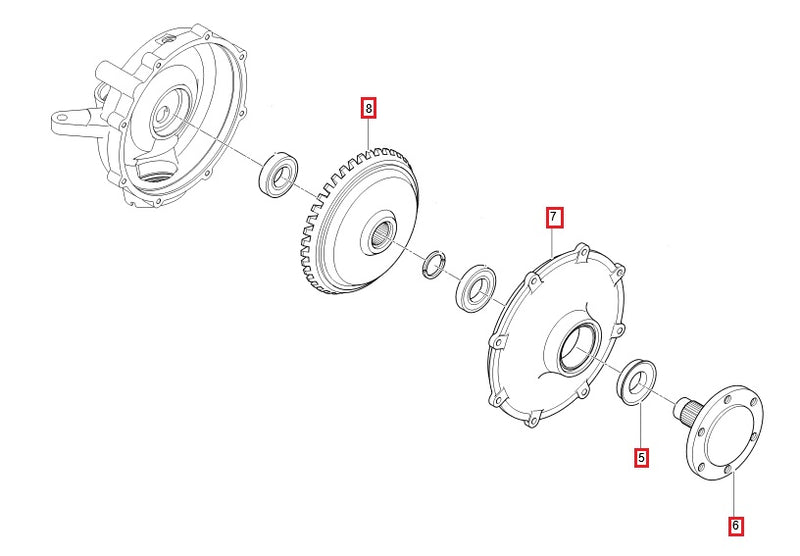 Load image into Gallery viewer, Genuine Kioti Front Axle Kit for LK2610 LK2610H
