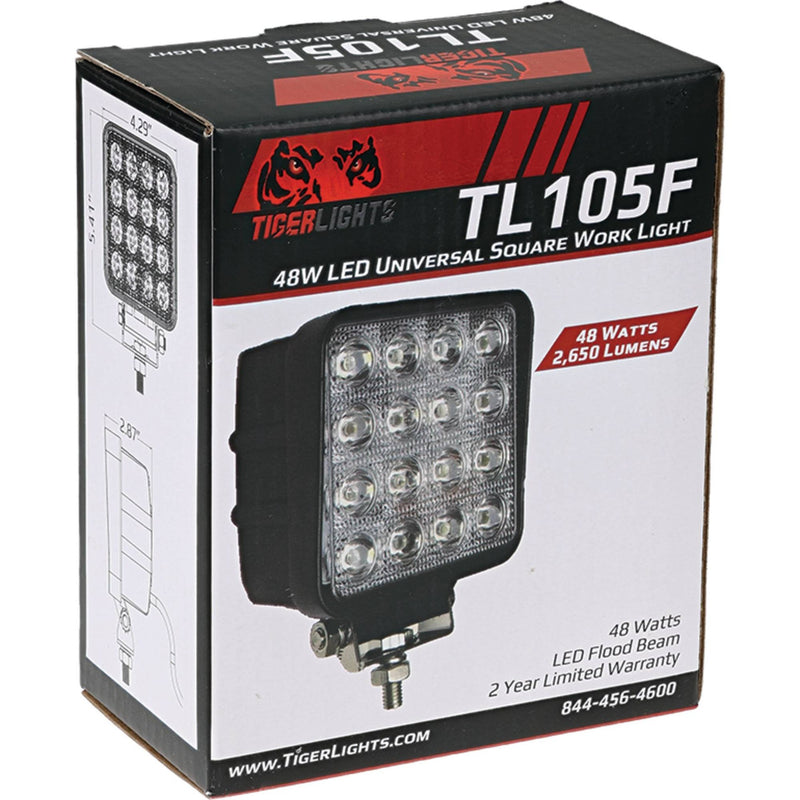 Load image into Gallery viewer, Tiger Lights LED Work Light Flood Beam 12V, 4 1/2 Length, Flood Off-Road Light; TL105F image 7
