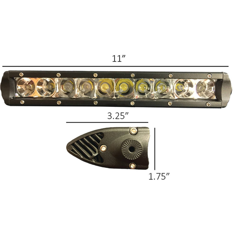 Load image into Gallery viewer, 10" Single Row Tiger Lights LED Light Bar 12V, Flood/Spot Combo Off-Road Light; TL10SRC
