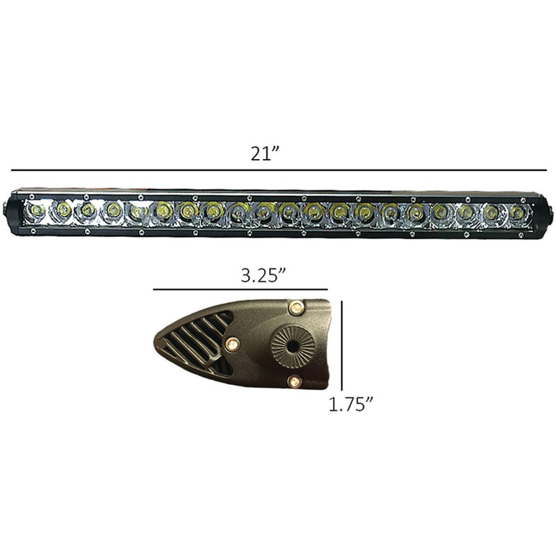 Load image into Gallery viewer, 20" Single Row Tiger Lights LED Light Bar 12V Flood/Spot Combo Off-Road Light; TL20SRC
