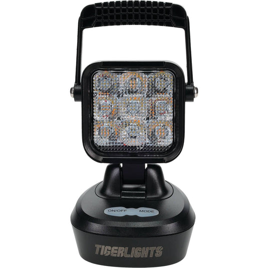 Rechargeable Tiger Lights LED Magnetic Work Light 3 3/8 Length, Flashing/Flood Off-Road Light