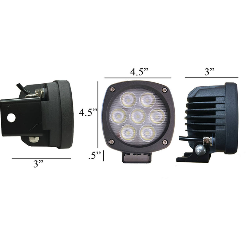 Load image into Gallery viewer, 50W Compact Tiger Lights LED Flood Light, Generation 2 9V for Case 1150K Flood Off-Road Light image 4
