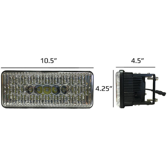 12V MX, STX Tiger Lights LED Headlight for Case/IH 285 Steiger Flood/Spot Off-Road Light image 3