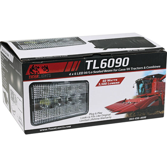 12V Tiger Lights LED High/Low Beam for Case 1294, 1394 Flood/Spot Off-Road Light; TL6090 image 7