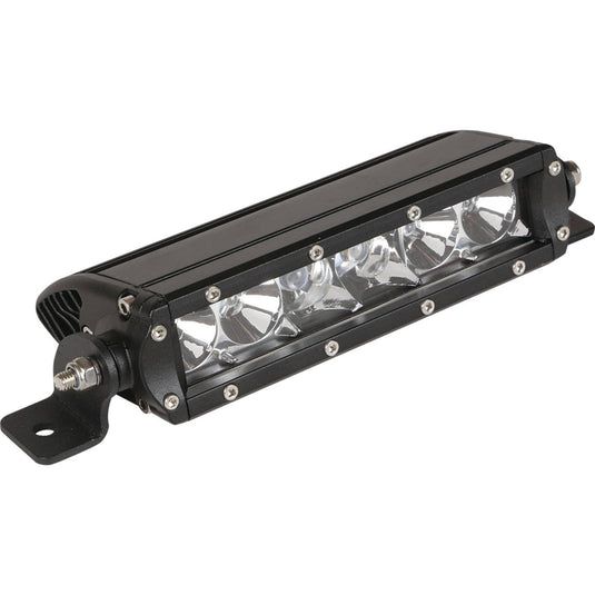 Tiger Lights 12V 6" Single Row Tiger Lights LED Light Bar 2.5 Amps, Flood/Spot Off-Road Light; TL6SRC