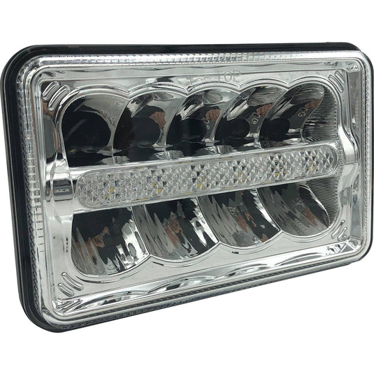 9V 4 x 6 Tiger Lights LED High/Low Beam 20 Wattage, Flood/Spot Combo Offroad Light; TL805