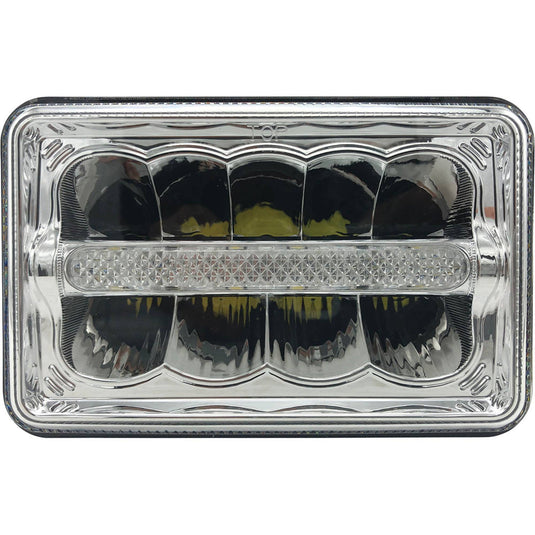 9V 4 x 6 Tiger Lights LED High/Low Beam 20 Wattage, Flood/Spot Combo Offroad Light; TL805