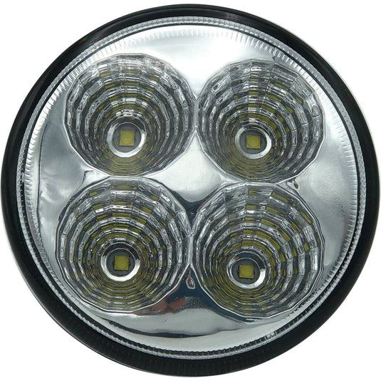 Tiger Lights 12V Round Flush Mount Tiger Lights LED Light 20 Watts, Flood Offroad Light; TL8100