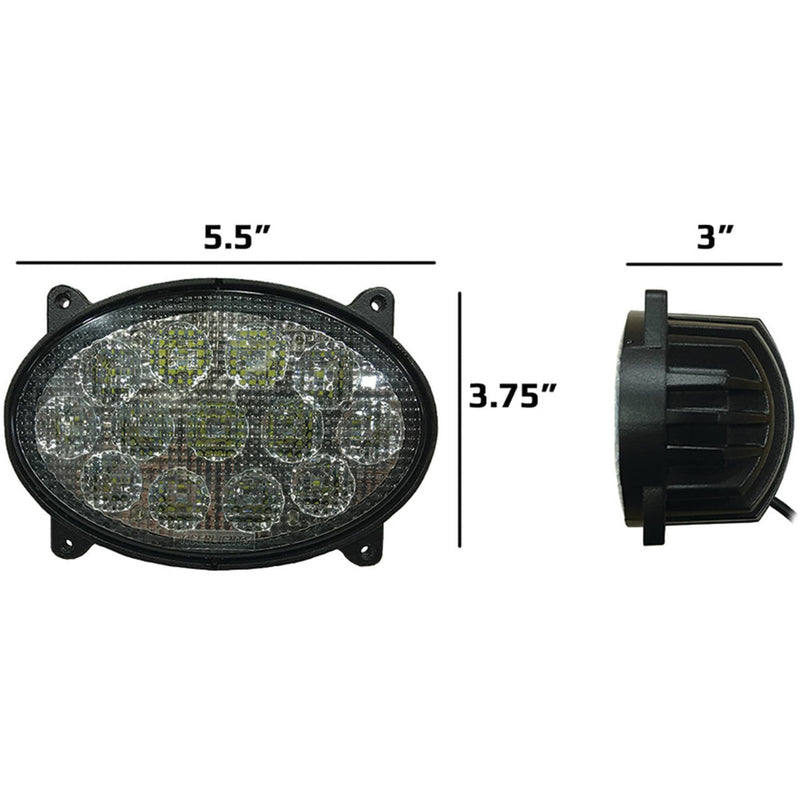 Load image into Gallery viewer, 12V Tiger Lights LED Inner Oval Hood Light 2.9 Amps, Flood Offroad Light; TL8220
