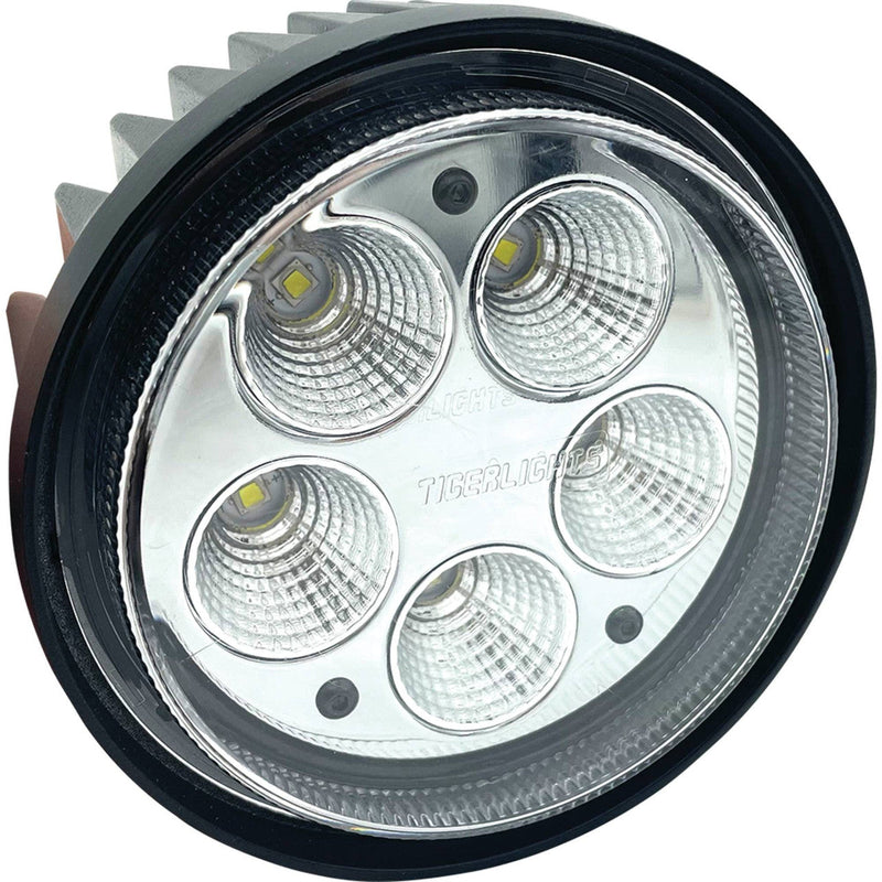 Load image into Gallery viewer, 12V Tiger Lights LED Round Headlight 3.33 Amps, 30 Watts, Flood Off-Road Light; TL8620
