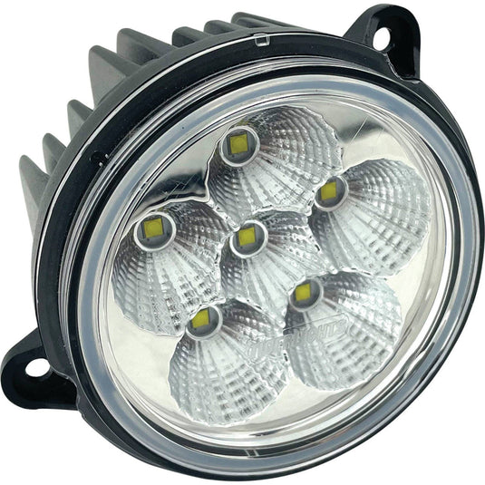 12V Tiger Lights LED Round Headlight 1.5 Amps, 20 Watts, Flood Off-Road Light; TL8630
