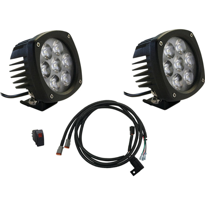 Tiger Lights LED Flood Light Kit for John Deere RSX 5.800 Amps, 12-24 Volt, 70 Watt; TLG3 image 1