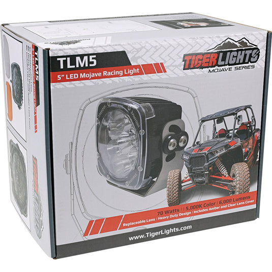 Tiger Lights LED 5" Mojave Series Light 5.800 Amps, 6" Height, 12-24 Volt, 6" Width; TLM5 image 8