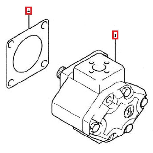Hydraulic Pump for Branson Tractors TZ34610000A3