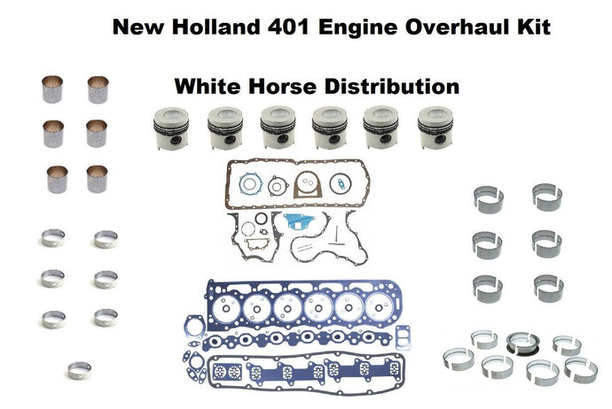 Engine Overhaul Kit STD fits New Holland 8210 Tractor with 401 Engine