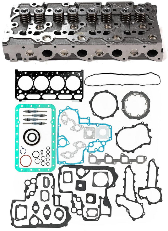 Cylinder Head Valves Gasket Glow Plugs Replaces Bobcat Part Number 6698099