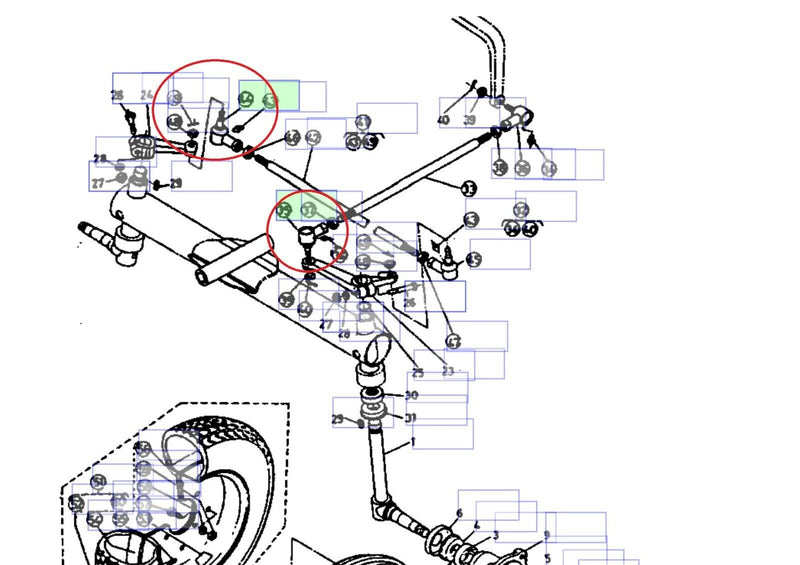 Load image into Gallery viewer, RH Tie Rod replacement for Kubota L1500
